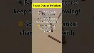 Power Outage Solutions