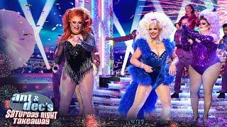 Ant and Dec perform in DRAG with RuPaul's Drag Race royalty! | Saturday Night Takeaway