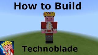 |How to Build Technoblade (v.1)| Minecraft Skin Tutorials