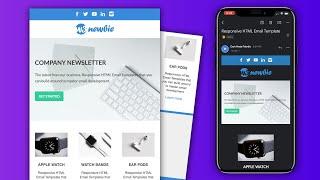 Responsive HTML Email Template - Dark Mode Friendly Newsletter