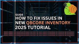 Fixing Inventory Issues in the New QBCore 2025 | No Such Export Create Shop in Resource Qb-Inventory