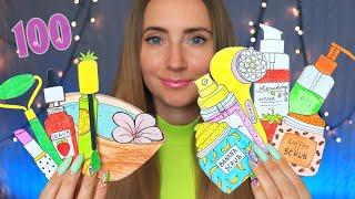 ASMR 100 Triggers with PAPER COSMETICS  Makeup  Spa & Skincare | АСМР