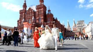 Wedding in Moscow.Russian tradition.