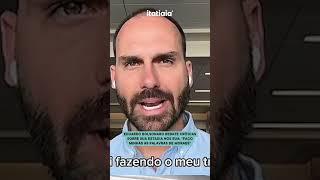 EDUARDO BOLSONARO RESPONDE CRÍTICAS SOBRE SUA ESTADIA NOS EUA: "NÃO ME INTIMIDARÃO"