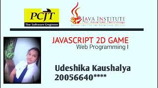 JavaScript 2D Game Development | Java Institute | Udeshika kaushalya