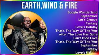 Earth,Wind & Fire 2024 MIX Greatest Hits - Boogie Wonderland, September, Let's Groove, Fantasy