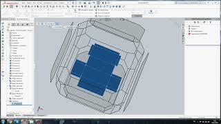 SolidWorks. коробка из листового металла. базовая кромка. ребро кромка. обьединение. развертка.