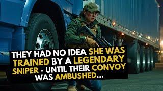 They Had No Idea She Was Trained by a Legendary Sniper — Until Their Convoy Was Ambushed