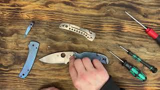 Spyderco Shaman Skinny Titanium Scale Kits Now Available! MOD your favorite Shaman now! #knifescales