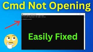 How To Fix Command Prompt Not Opening / Working In Windows 10 | CMD Not Working | Easiest Way