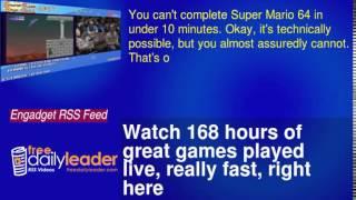 Watch 168 hours of great games played live, really fast, right here