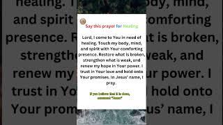 For Healing #healing #prayer #restoration #inspiration #shorts #shortvideo #fyp #christian #daily