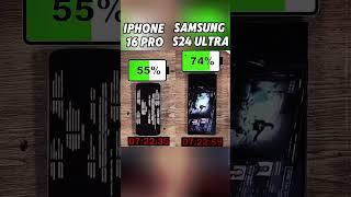 iPhone 16 Pro vs Samsung galaxy S24 Ultra Battery Test–Who’s the Real Power King?#shorts#viralvideo