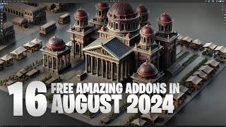 16 free addons in August 2024