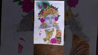 So beautiful  Krishna #short #sketch #deepak #drawing #trending #painting