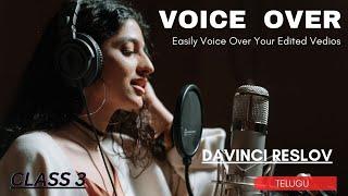 EASY VOICE OVER TO DAVINCI RESOLVE TELUGU||AUDIO INPUT/OUTPUT PROBLEM EXPLAINED CLEARLY IN TELUGU.