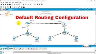 Default Routing Configuration in Packet Tracer | Technical Hakim