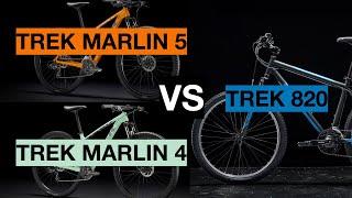 Trek Marlin 4 & 5 vs Trek 820 Comparison!!