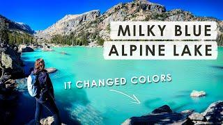 THIS ALPINE LAKE CHANGED COLORS in Rocky Mountain National Park | Milky Blue Lake Haiyaha