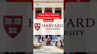 Trump Administration Blocks Harvard from Enrolling International Students #trendstream #havard |