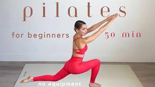 50-Min Beginners Pilates Full Body Workout | Strengthen, Tone & Sculpt at Home