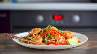 Лапша удон с креветками (WOK) | Udon noodles with shrimps