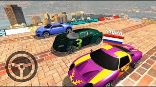 Impossible Car Tracks 3D - Green Car Driving Stunts Multiplayer Mode - Android Gameplay 2022