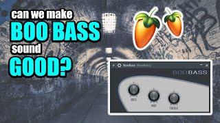 can we make BOO BASS sound GOOD in FL Studio | stock bass plugin tutorial