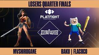 MVShirogane vs Baku獏 | Flacoco - Platfight 2024 - Multiversus: Losers Quarters