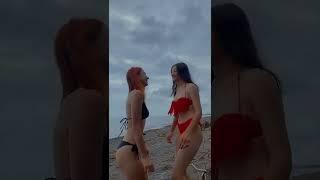 Sahil kenarında Twerk yapan kızlar dans videoları #shorts