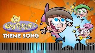 The Fairly Oddparents Theme Song (Piano tutorial and Karaoke)