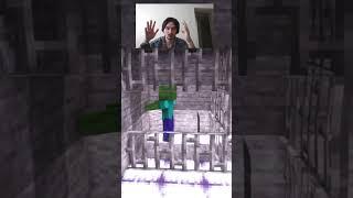 Zombies water transformation  Minecraft #shorts