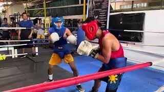 Aljhun liparto (Red) vs golantes (blue) Sparring sessions @ Doc J boxing gym