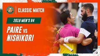 Nishikori vs Paire 2019 Men's round 4 | Roland-Garros Classic Match