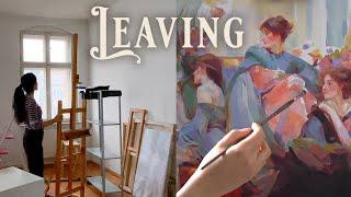 How your Fears will help you grow ️ Leaving Berlin and Oil Paint with me  Cozy Art Vlog