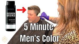 How To Color Men's in 5 Minutes Hair With Redken Brews Color Camo