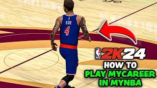 How To Play "MyCareer" In MyNBA (MyLeague) NBA 2K24 - Have More Control Over Your Team/League!