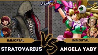 KOF XV️STRATOVARIUS (O.Chris/Vice/Kukri) vs ANGELA YABY (Geese/Beni/Sylvie)️Replay Match - 03/25