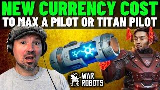 War Robots New Currency memoriam, What will it cost to level a pilot or titan pilot