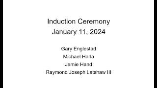 Induction Ceremony 1 11 24