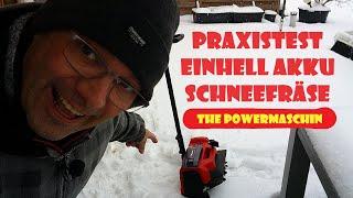 PRAXISTEST Einhell Akku Schneefräse powerXchange GE ST 36 40Li  #einhellharry