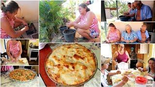 COMO FAÇO MINHAS AMRILLIS FLORIR MAIS RÁPIDO ALMOÇO TÁ CAPRICHADO, +DELÍCIA DE BACALHAU E MACAXEIRA