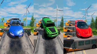 Super Hero's Cars Jump In Reverse #12  BeamNG.Drive | The Real Granny