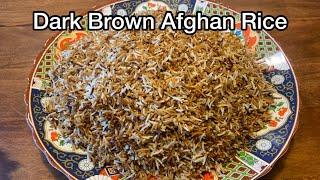 Dark Brown Afghan Rice (in the oven)