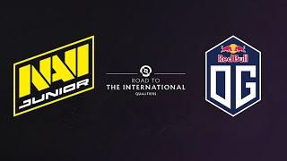NAVI Junior vs OG - Road to TI - RQ - WEU - Upper Bracket Final