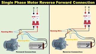 Single Phase Motor Reverse Forward Connection || Motor Connection @TheElectricalGuy