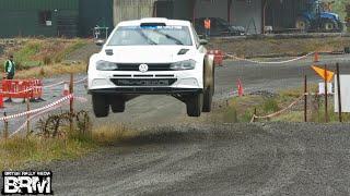 Flat out Rally Action - HUGE JUMPS, splashes and Sideways. Rallying