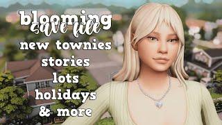 new townies, stories, lots, holidays, clubs.. | my blooming community save file (all worlds done)