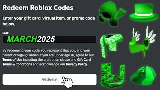 All New MARCH 2025 Roblox Promo Codes For FREE ROBLOX ITEMS + EVENT | All Free Items on Roblox