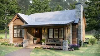 The PERFECT One Story Cabin House | This Warm Home is All You Need